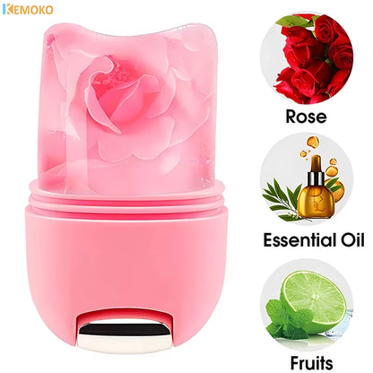 2 in 1 Ice Facial Roller Gua Sha Puffiness Roller Lifting Contouring Tools Ice Cube Trays Ice Balls Face Massager Beauty Care