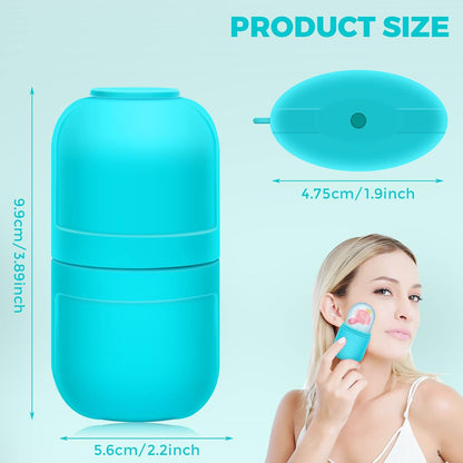 Ice Face Roller and Gua Sha Set for Tightens and Shrinks Pores Relief Eye Puffiness Birthday Gifts for Her Women Beauty Skincare Face Gua Sha Stone Massager Tools Products